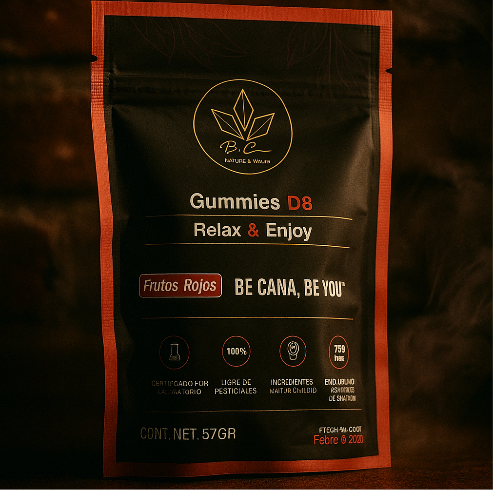 🍓 Gummies “Frutos Rojos” D8 – Be Cana Series