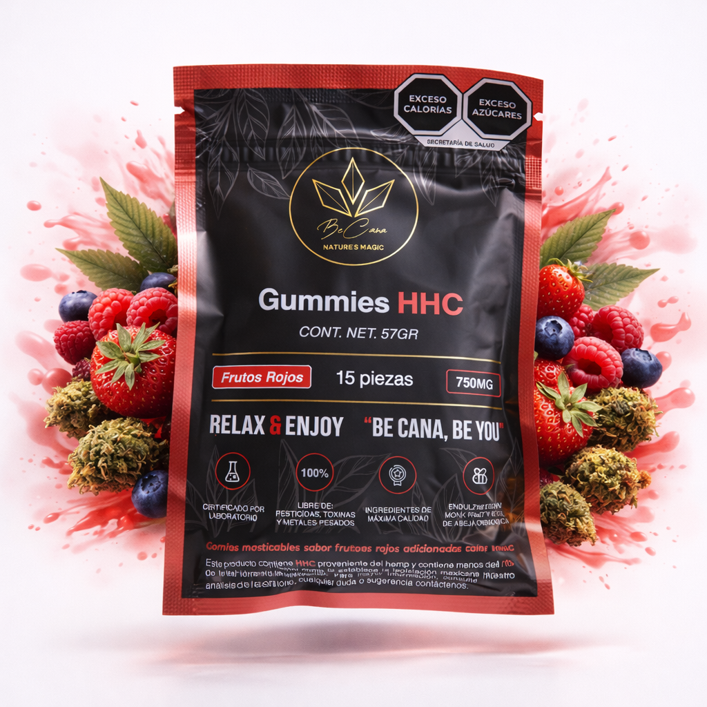🍓 Gummies “Frutos Rojos” D8 – Be Cana Series