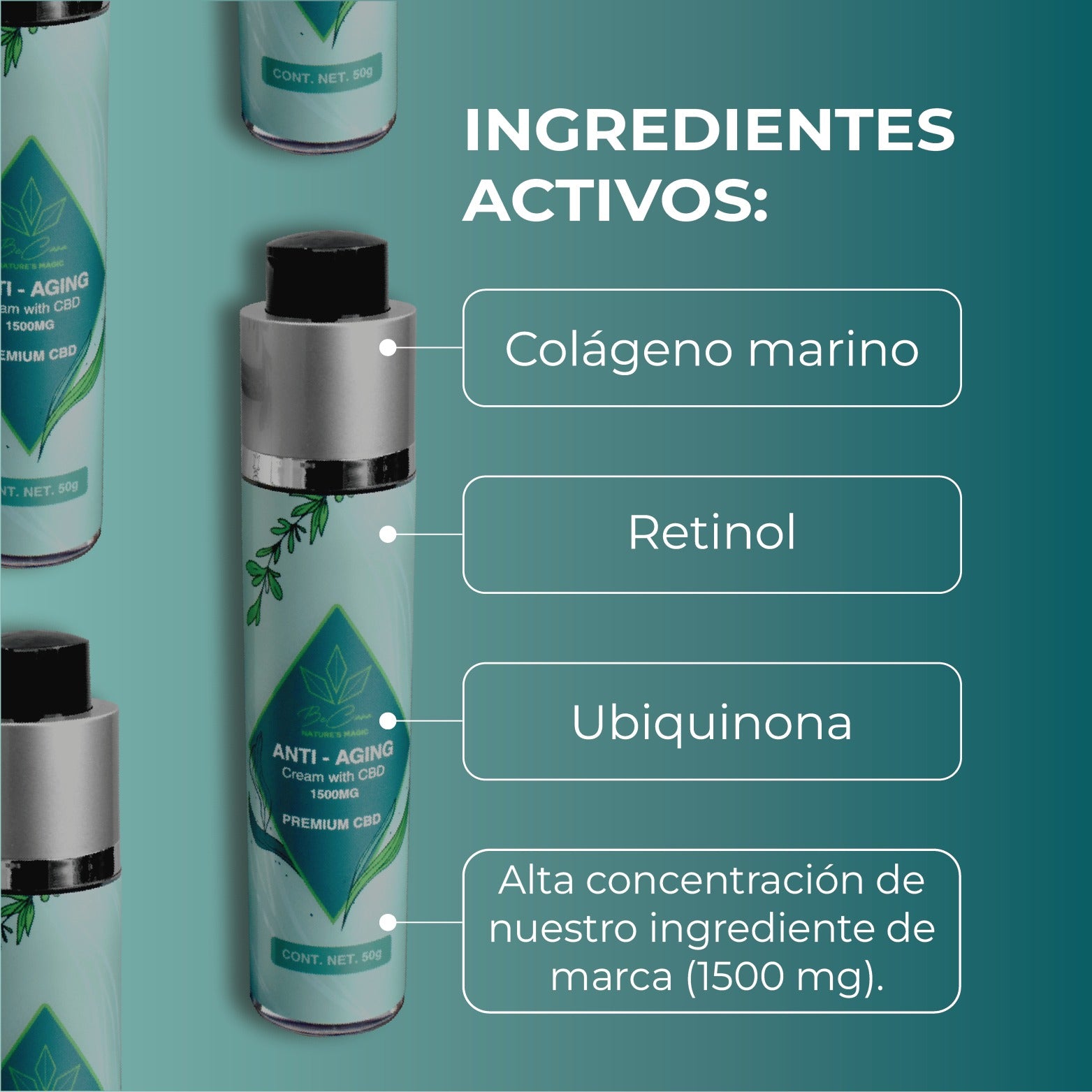 🧴 ANTI-AGING CBD CREAM | 1500 MG | 50g